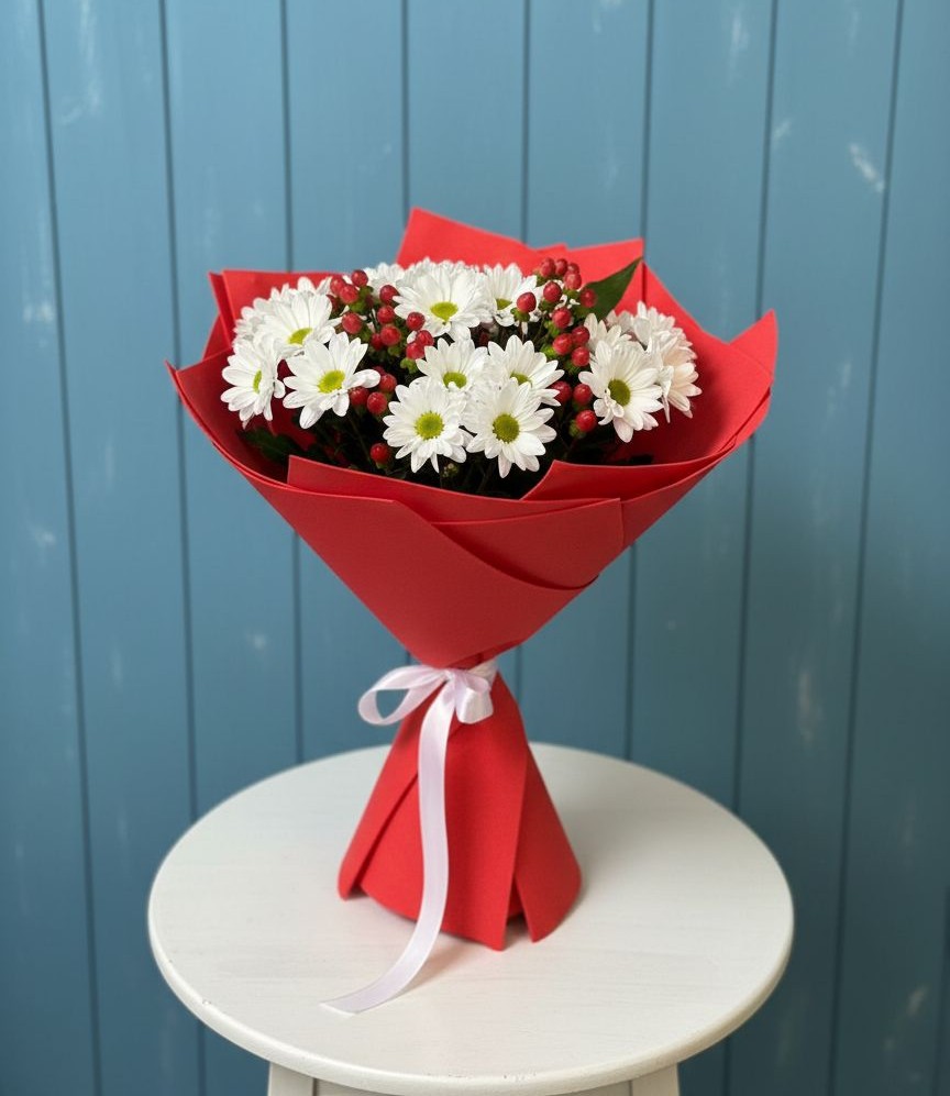 Букет цветов из: Хризантемы в Поселок Чайковского