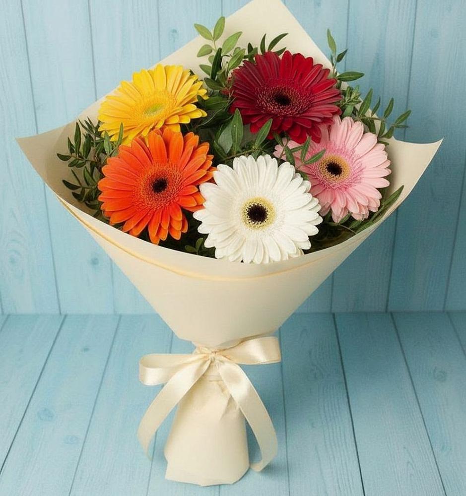 Букет цветов из: Герберы в Поселок Чайковского