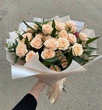 Букет Кремовые розы Латте в Поселок Чайковского