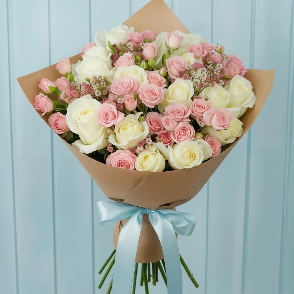 Букет цветов из: Розы в Поселок Чайковского