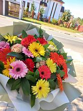 Букет цветов из:  Герберы #REPLACE_PRED# Поселок Чайковского