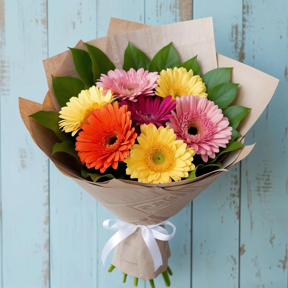 Букет цветов из: Герберы в Поселок Чайковского