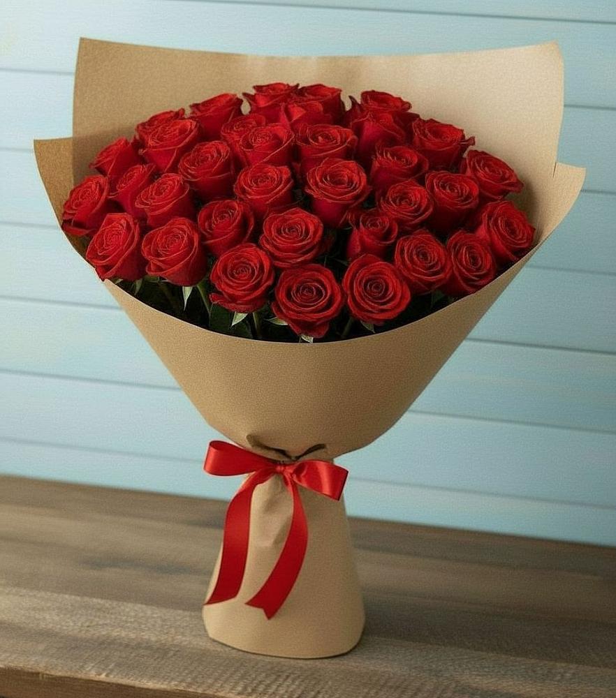 Букет Красные розы Милано в Поселок Чайковского