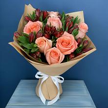 Букет цветов из:  Розы и Альстромерии #REPLACE_PRED# Поселок Чайковского