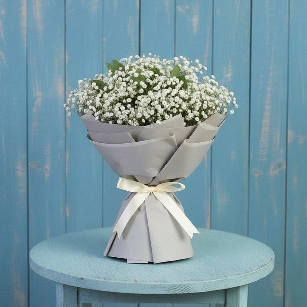 Букет цветов из: Гипсофила в Поселок Чайковского