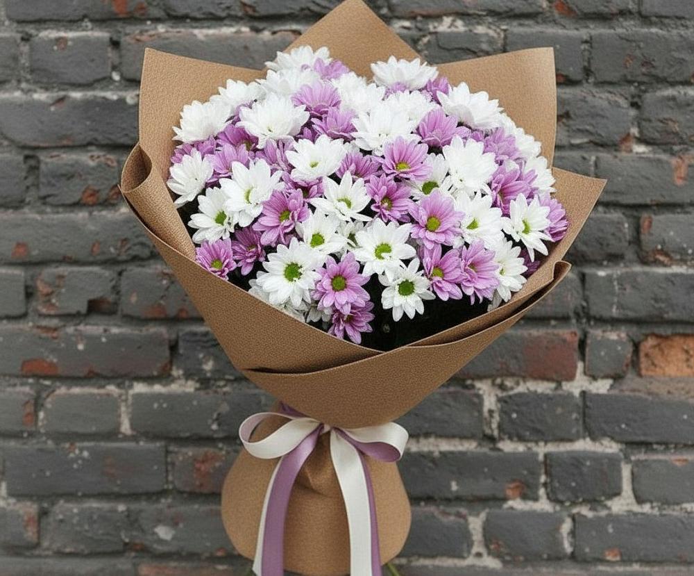 Букет цветов из: Хризантемы в Поселок Чайковского