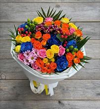 Букет цветов из:  Розы и Хризантемы в Поселок Чайковского