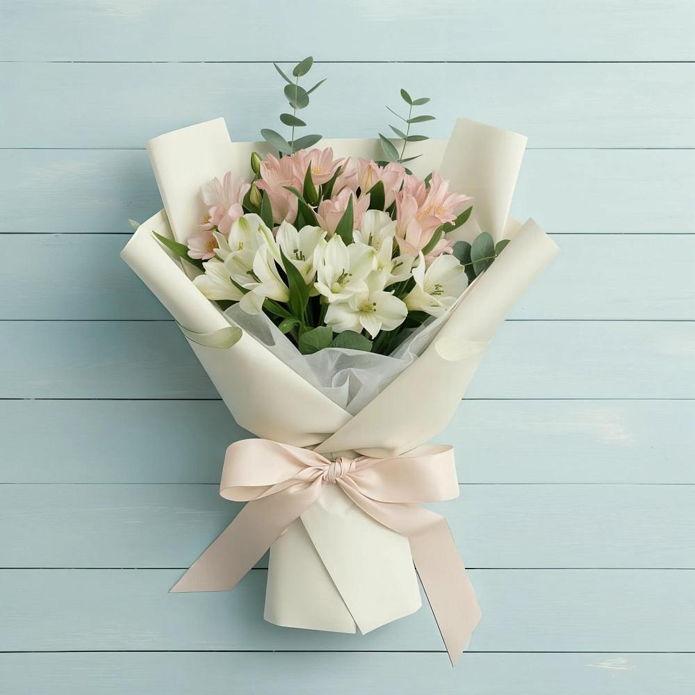 Букет цветов из: Альстромерии в Поселок Чайковского