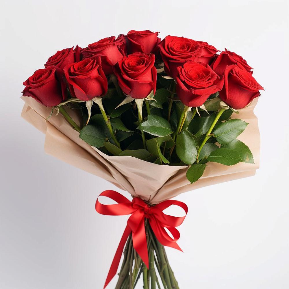 Букет 11 Красных роз Эдлесс Лав в Поселок Чайковского