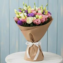 Букет цветов из:  Лизиантусы в Поселок Чайковского